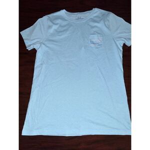 Vineyard Vines Light Blue Short Sleeve Pocket Tee Size Medium